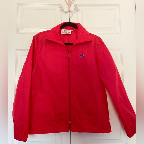 VINTAGE LACOSTE | Red Windbreaker Jacket. - Picture 1 of 2